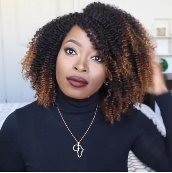 Perruque cheveux courts bouclés tête d'explosion petite perruque bouclée perruque - KaoKao