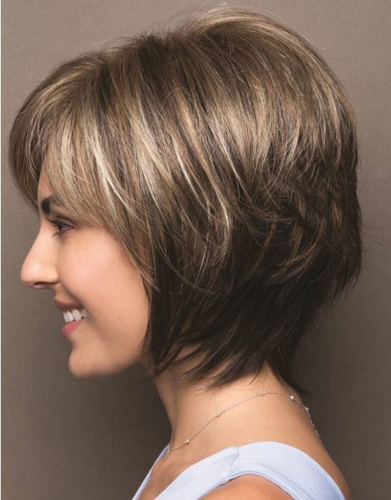 Perruques courtes blondes et brunes mixtes, perruques en cheveux naturels, perruques résistantes à la chaleur - KaoKao