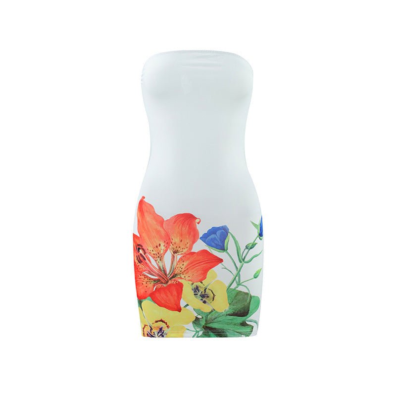 Robe courte fourreau slim à imprimé floral pour femme - KaoKao