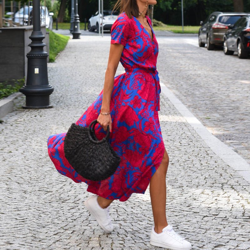 Robe de plage imprimée tendance pour femme - KaoKao