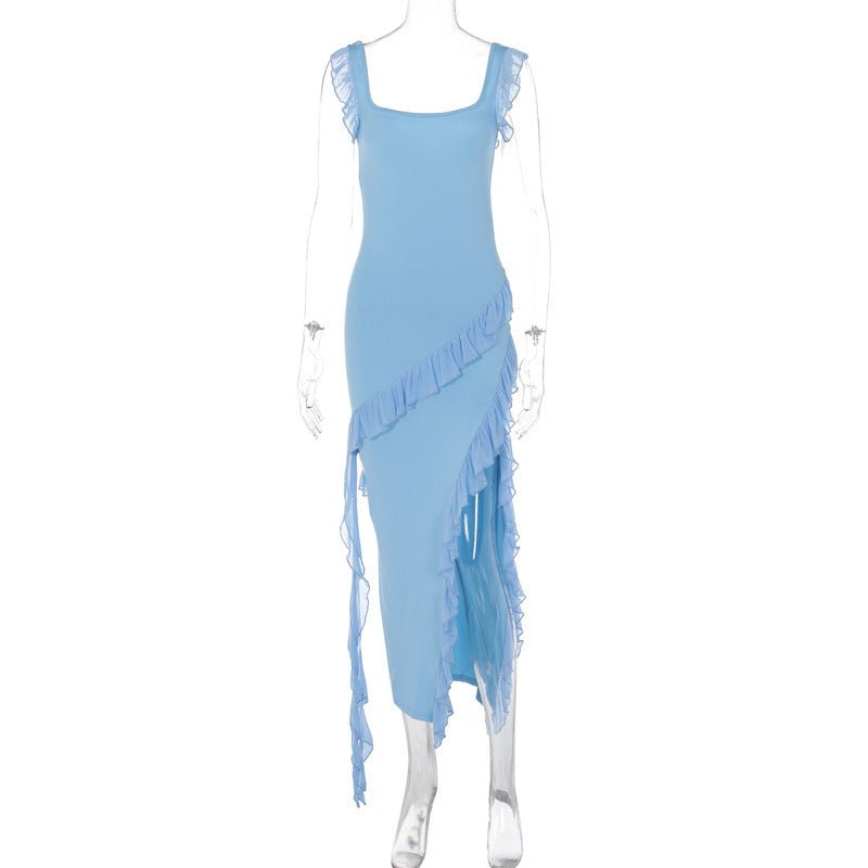 Robe d'été tendance pour femme, avec coutures à lisière filiformes - KaoKao