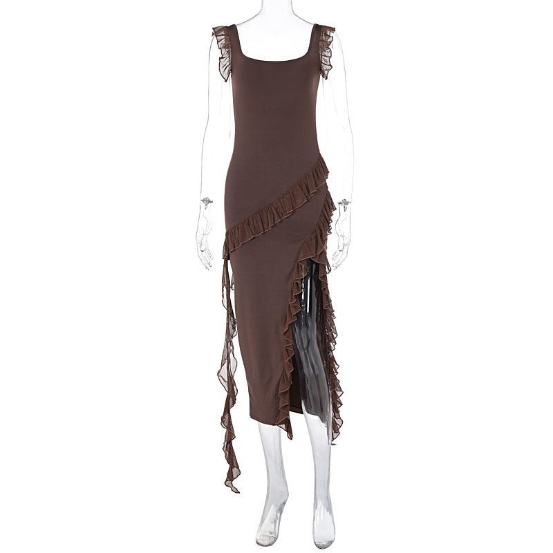 Robe d'été tendance pour femme, avec coutures à lisière filiformes - KaoKao