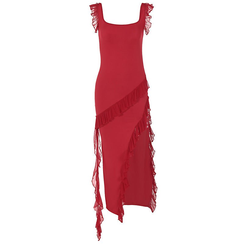 Robe d'été tendance pour femme, avec coutures à lisière filiformes - KaoKao