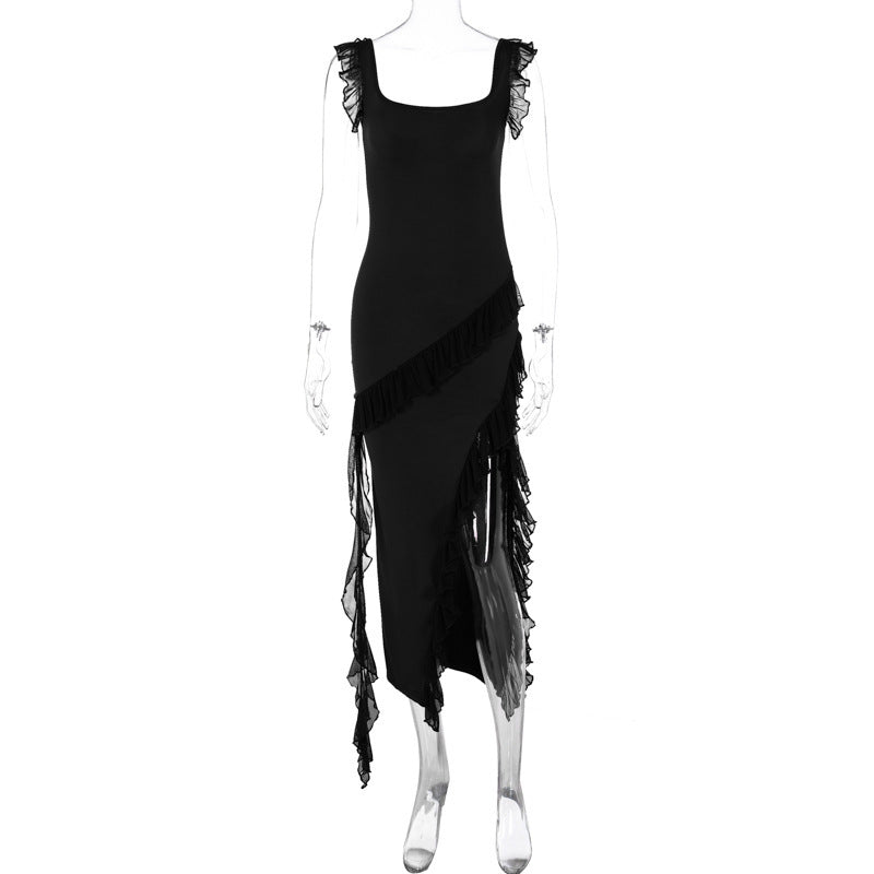 Robe d'été tendance pour femme, avec coutures à lisière filiformes - KaoKao