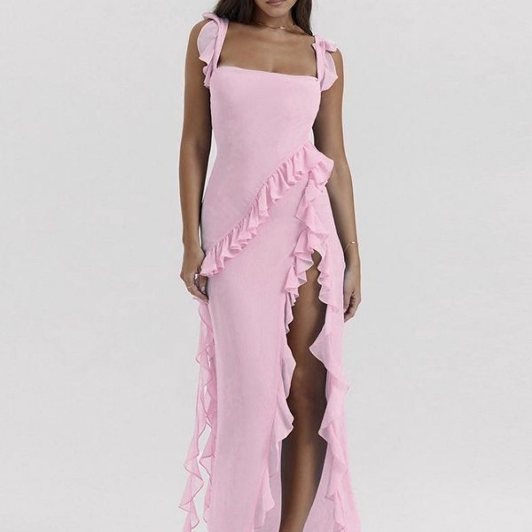 Robe d'été tendance pour femme, avec coutures à lisière filiformes - KaoKao