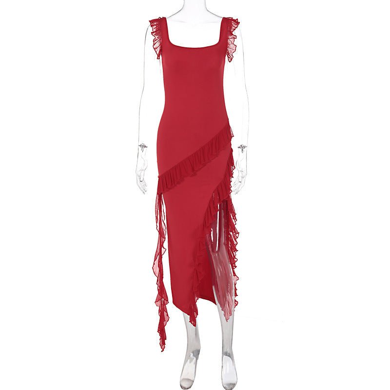 Robe d'été tendance pour femme, avec coutures à lisière filiformes - KaoKao