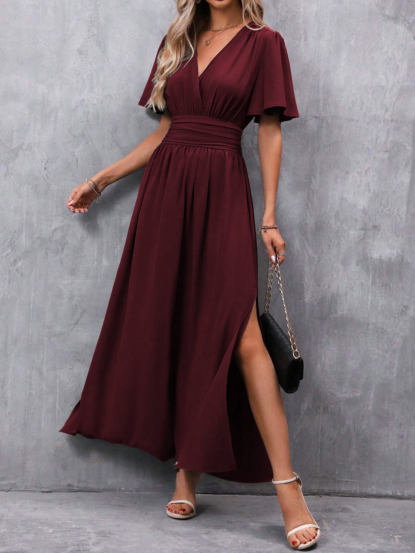 Robe fendue élégante et tendance pour femme - KaoKao