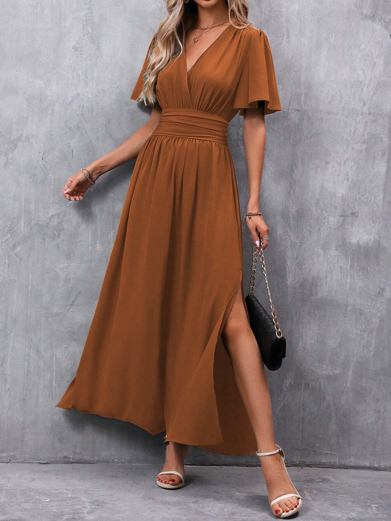Robe fendue élégante et tendance pour femme - KaoKao