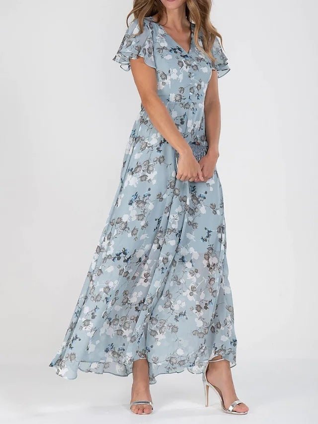 Robe imprimée tendance pour femme avec taille rentrée - KaoKao