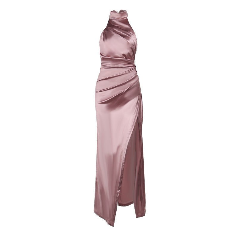 Robe longue gracieuse à col montant et sans manches, nouvelle collection d'automne - KaoKao