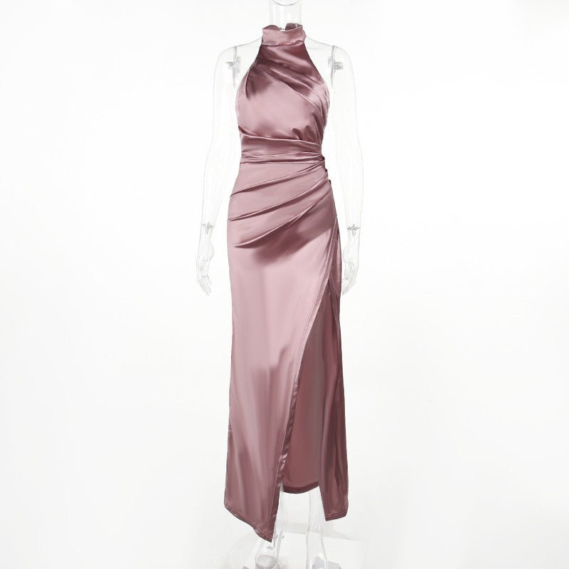 Robe longue gracieuse à col montant et sans manches, nouvelle collection d'automne - KaoKao