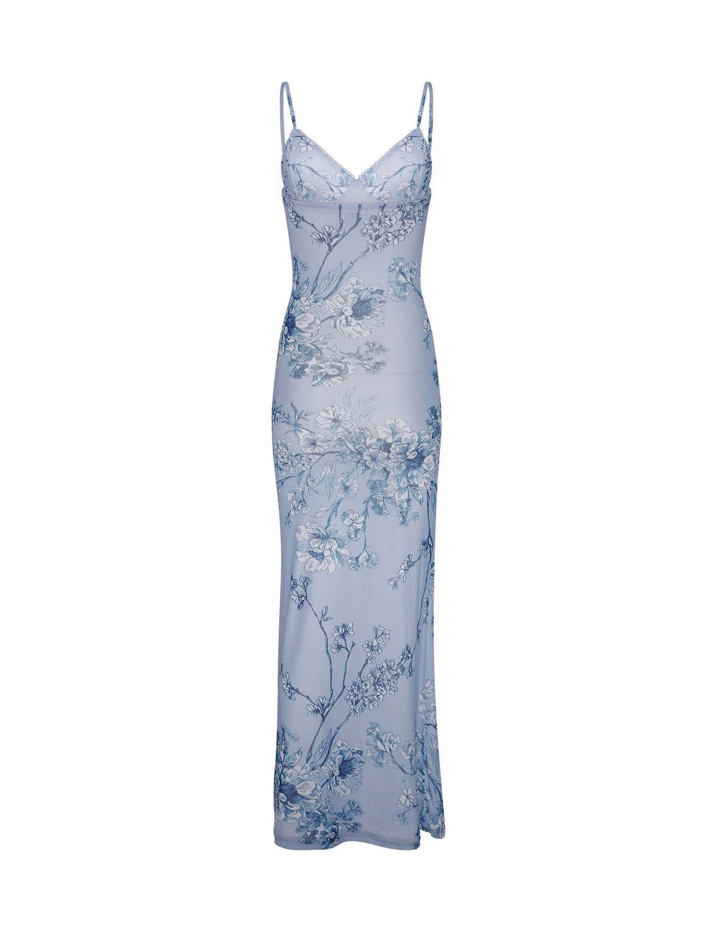 Robe nuisette à imprimé floral Y2K pour femme, jupe à bretelles d'été, robe longue de plage, vacances - KaoKao