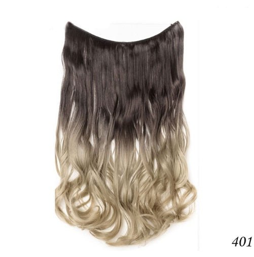 S - noilite 20 pouces Invisible Wire No Clips dans les extensions de cheveux Secret Fish Line Postiches soyeux raides synthétiques - KaoKao