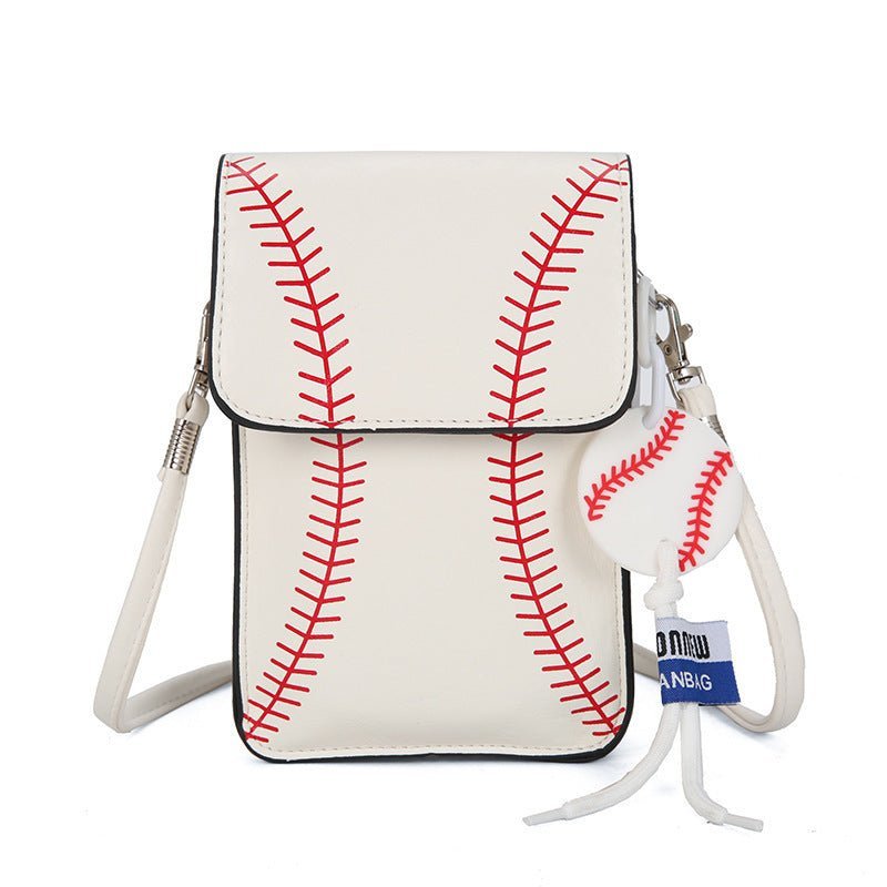 Sac à bandoulière de baseball pour femme, petit sac carré transparent - KaoKao