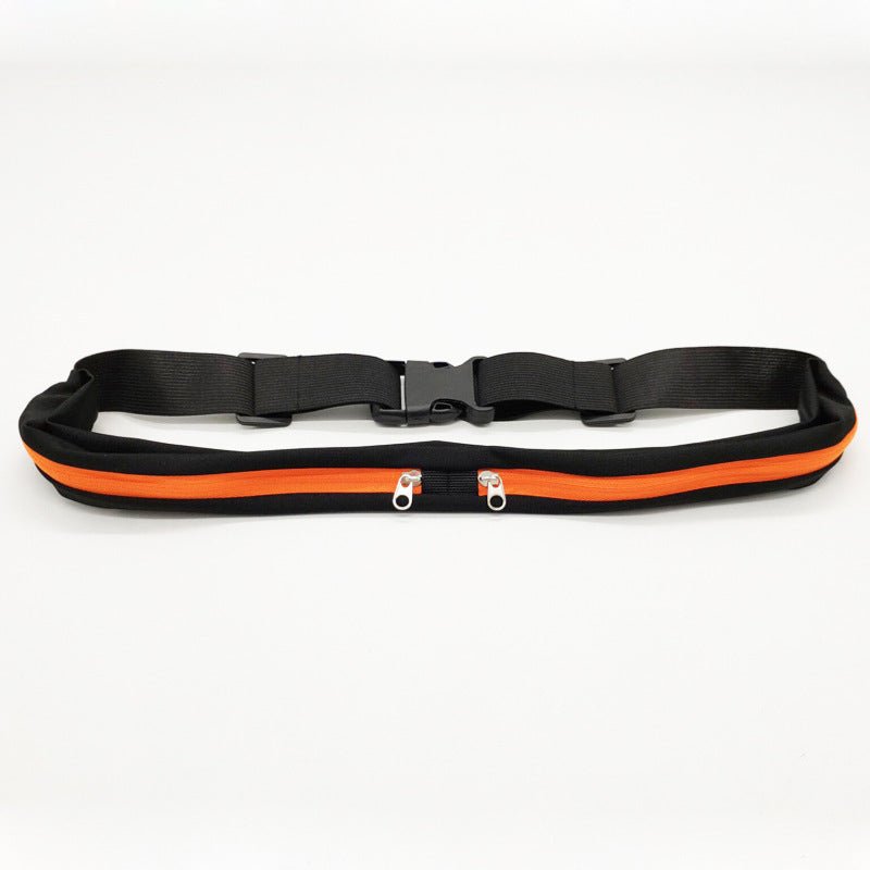 Sac banane de sport avec double poche et fermeture éclair fine pour téléphone - KaoKao