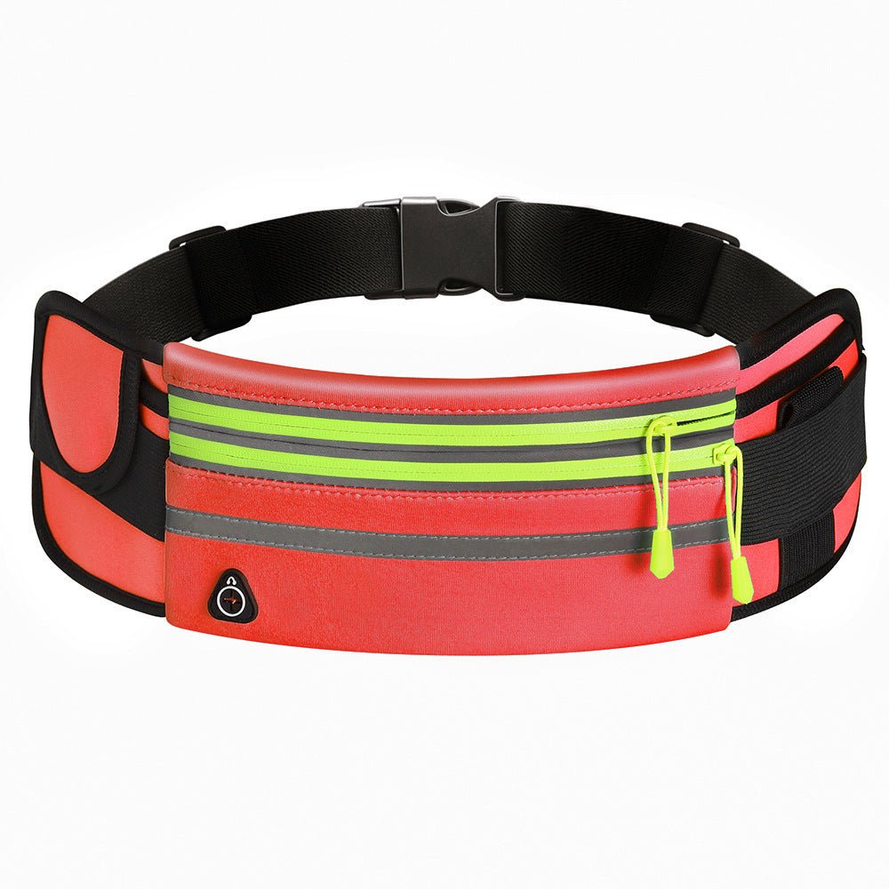 Sac banane imperméable à double fermeture éclair pour le sport et la course à pied - KaoKao