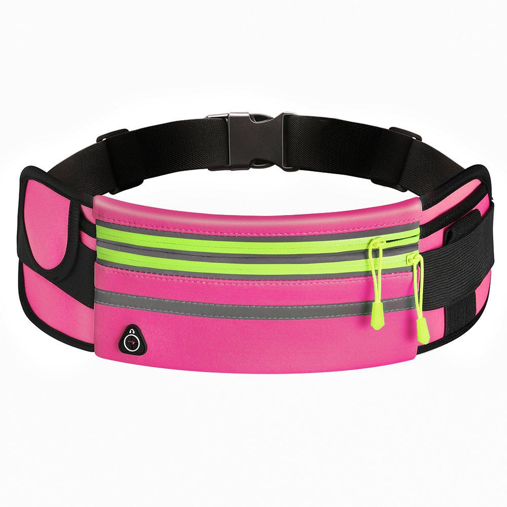 Sac banane imperméable à double fermeture éclair pour le sport et la course à pied - KaoKao