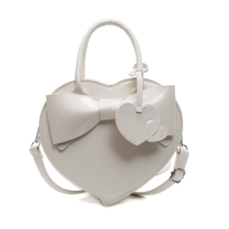 Sac messager à bandoulière tendance avec nœud en forme de cœur - KaoKao