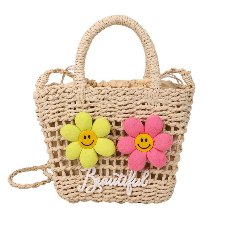 Sac tissé d'été, sac de plage creux polyvalent à bandoulière - KaoKao