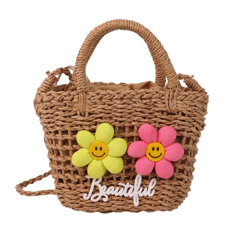 Sac tissé d'été, sac de plage creux polyvalent à bandoulière - KaoKao