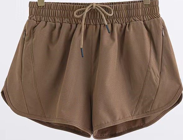 Short de sport d'été avec poches zippées, respirant, ample, anti - exposition, pour course à pied, fitness, vêtements pour femmes - KaoKao