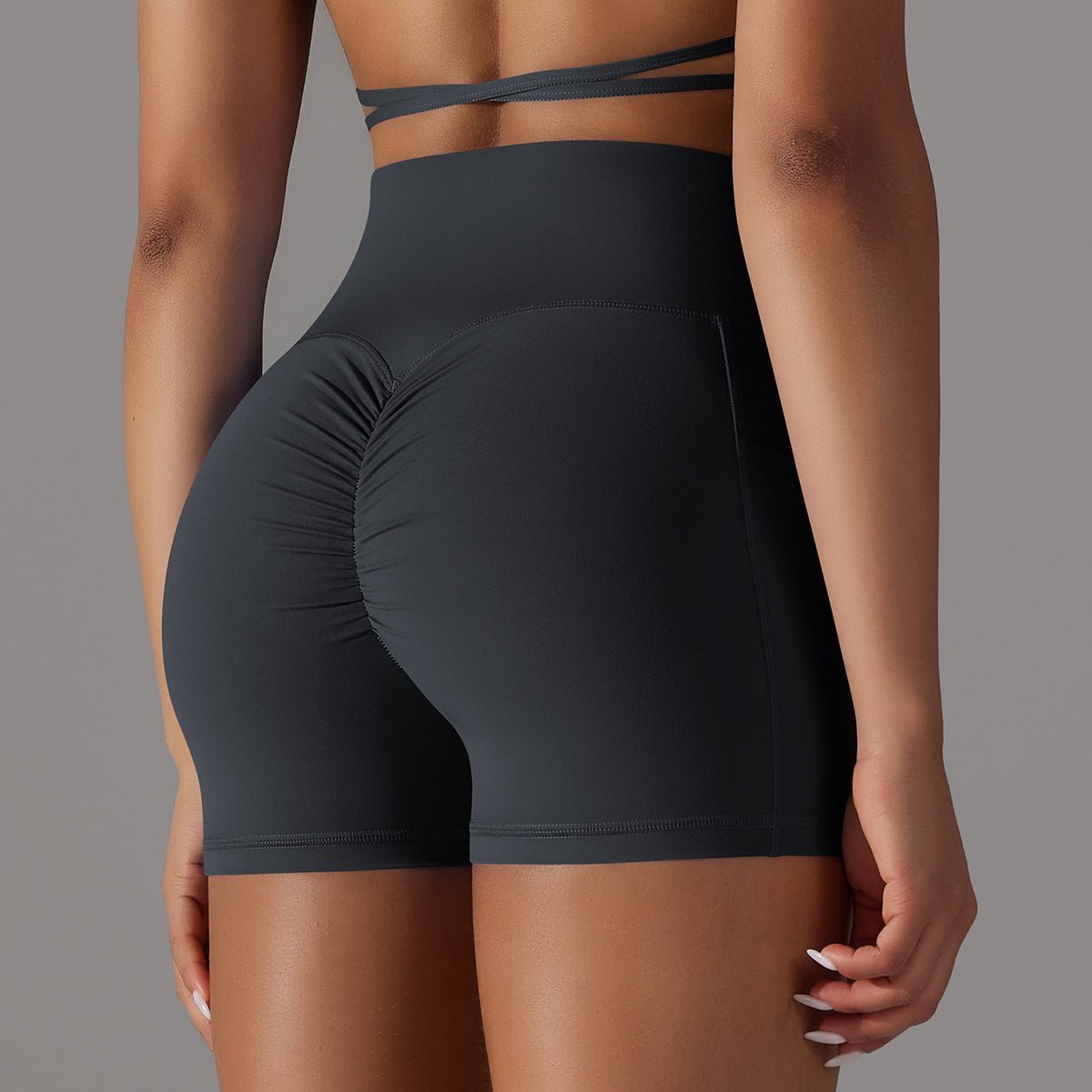 Short de yoga avec poche pour téléphone, pantalon de sport et de fitness pour femmes - KaoKao