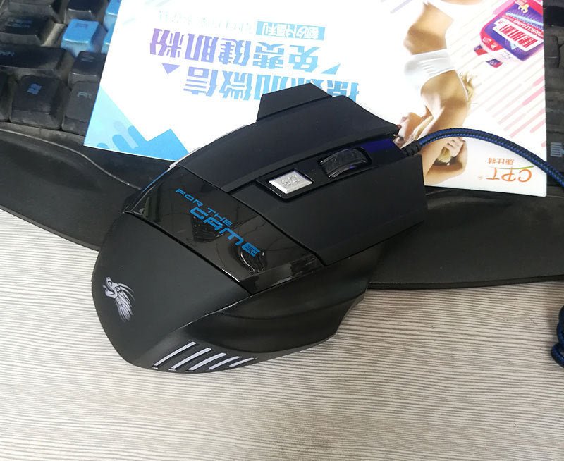 Souris de jeu filaire 5500 DPI 7 couleurs LED rétroéclairage souris optique Gamer USB 7 boutons PC Gamer ordinateur portable souris de bureau - KaoKao