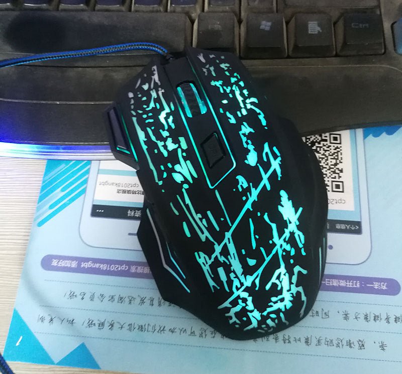 Souris de jeu filaire 5500 DPI 7 couleurs LED rétroéclairage souris optique Gamer USB 7 boutons PC Gamer ordinateur portable souris de bureau - KaoKao