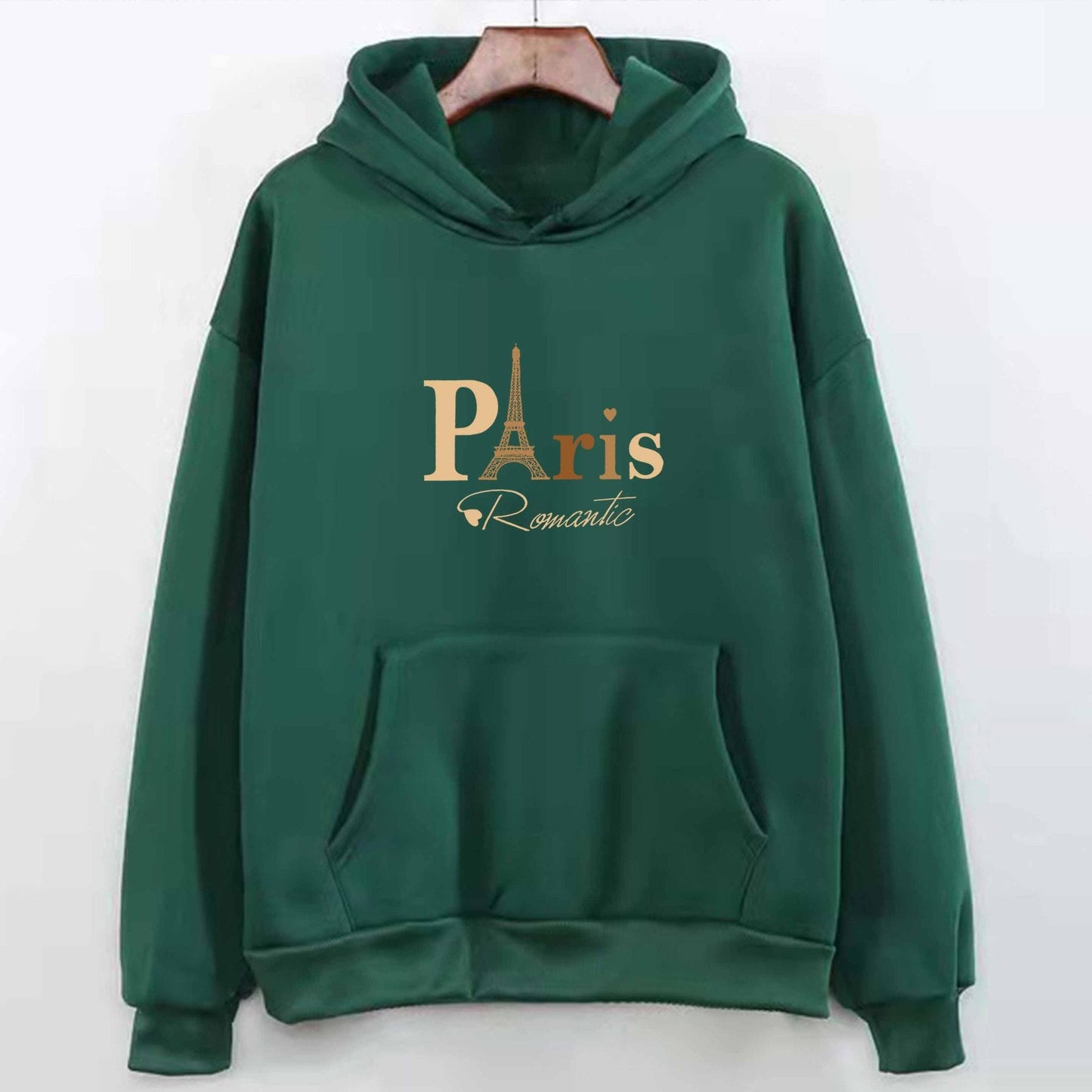 Sweat à capuche imprimé lettre pour couple - KaoKao