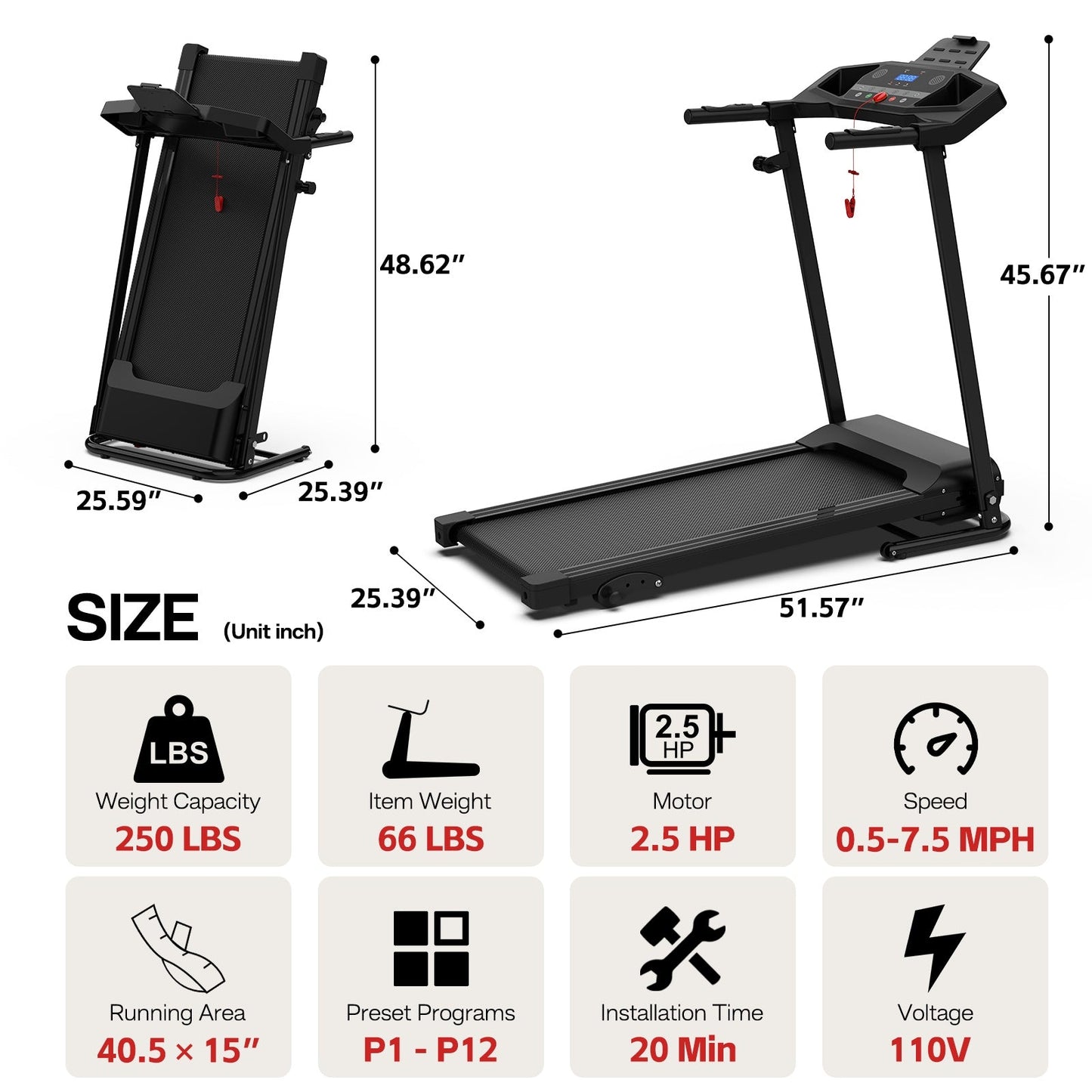 Tapis de course JK1606 - 2 - KaoKao