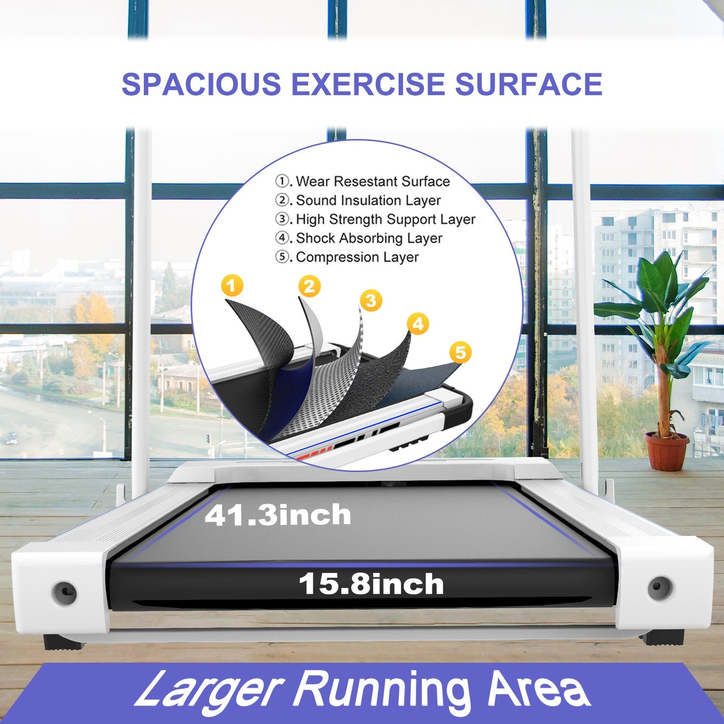 Tapis de course JK31 - 8A - WT - KaoKao