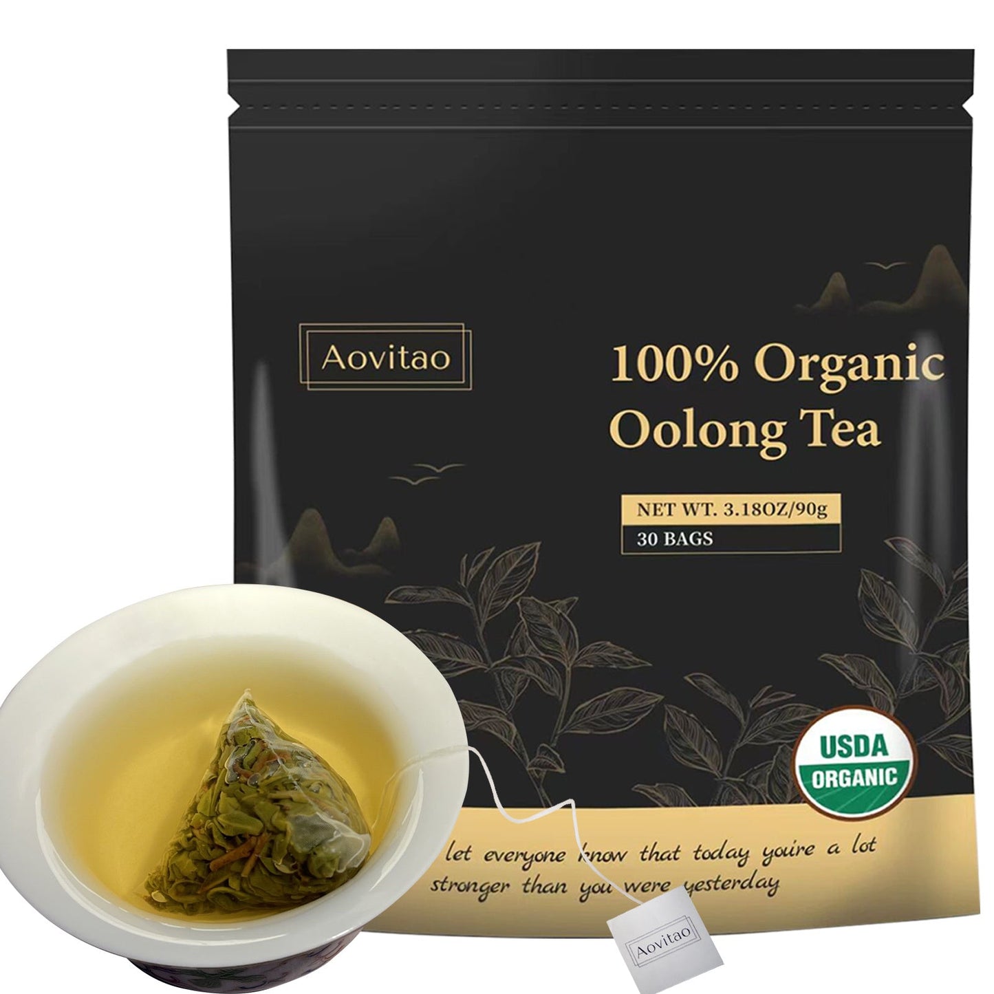 Thé détoxifiant, sachets de thé aux herbes naturelles, feuilles d'oolong pour le nettoyage des poumons, soulagement de la congestion, détox à base de plantes, sans caféine, sans OGM, biologique, pour la santé intestinale et renforcement immunitaire. - KaoKao