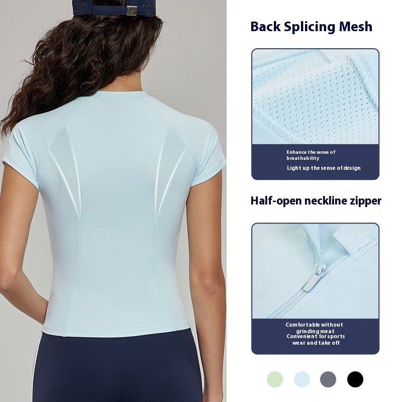 Vêtements de yoga à manches courtes, haut d'été de haute qualité, coupe slim - KaoKao