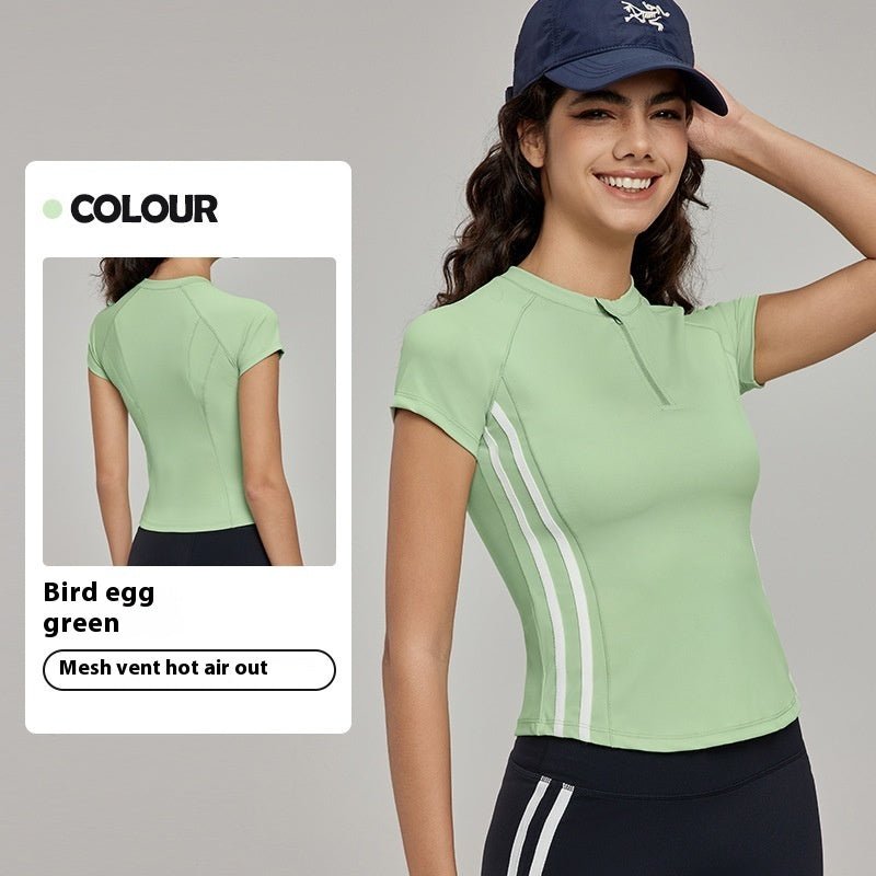 Vêtements de yoga à manches courtes, haut d'été de haute qualité, coupe slim - KaoKao