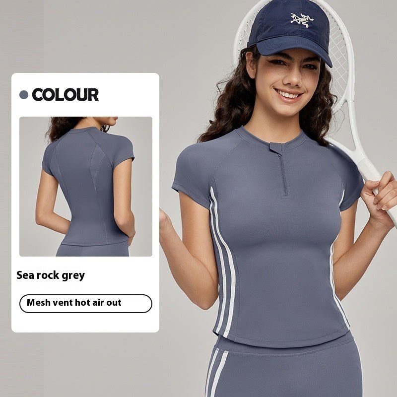 Vêtements de yoga à manches courtes, haut d'été de haute qualité, coupe slim - KaoKao
