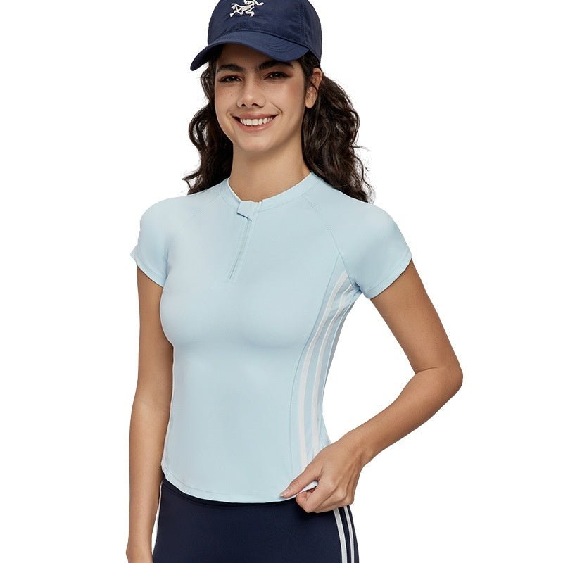 Vêtements de yoga à manches courtes, haut d'été de haute qualité, coupe slim - KaoKao