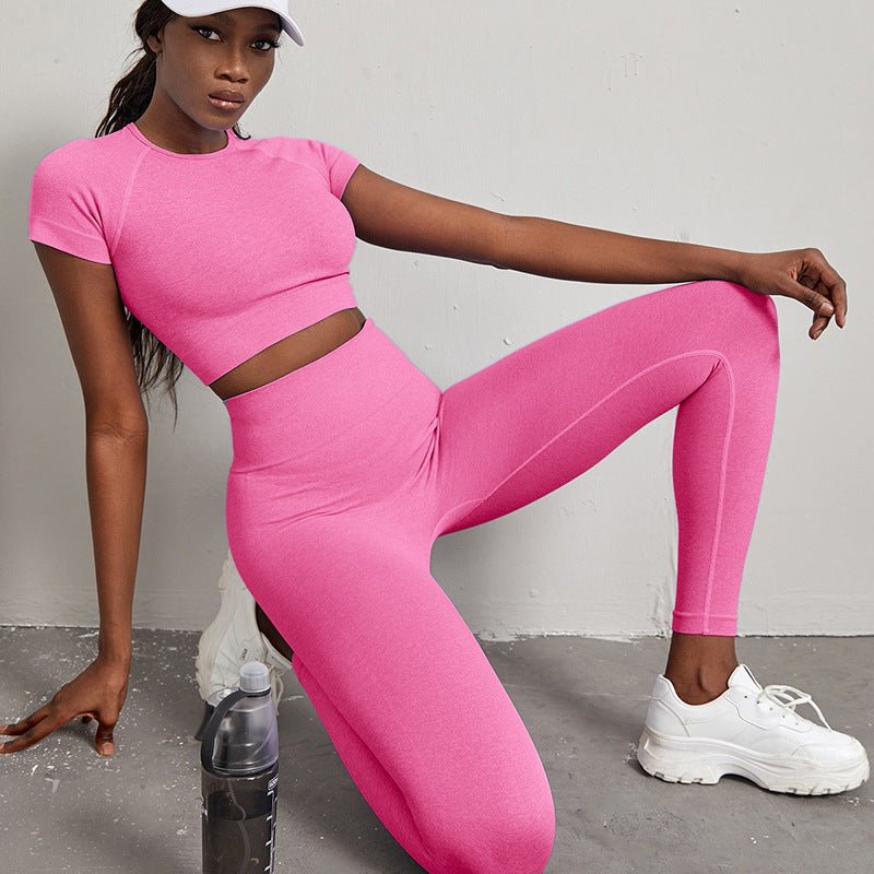 Vêtements d'entraînement à séchage rapide, pantalon de yoga taille haute rehaussant les hanches - KaoKao