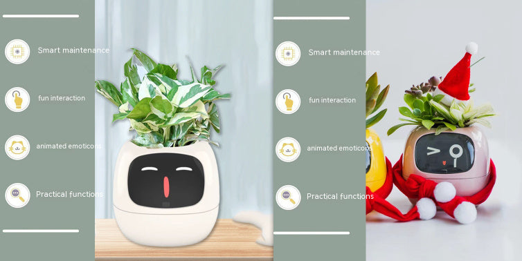 Planificateur Intelligent Amusement Inépuisable Plus de 49 Expressions Riches 7 Capteurs Intelligents et Puces AI Facilitent et Rendent Agréable la Culture des Plantes
