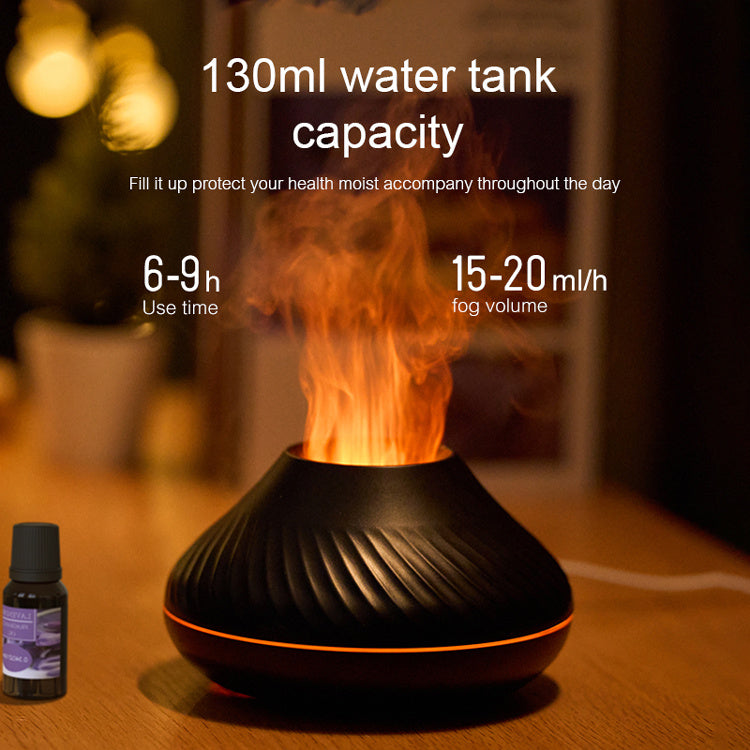 Diffuseur d'arôme à flamme RGB le plus récent 130Ml humidificateur à flamme colorée 3D diffuseur de feu volcanique