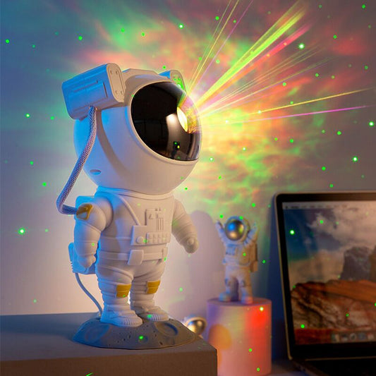 Projecteur d'étoiles de galaxie créatif pour astronautes, lampe de table atmosphérique pour chambre avec USB.