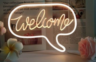 Lumière néon LED, panneau arrière en acrylique, lumière de décoration de chambre.