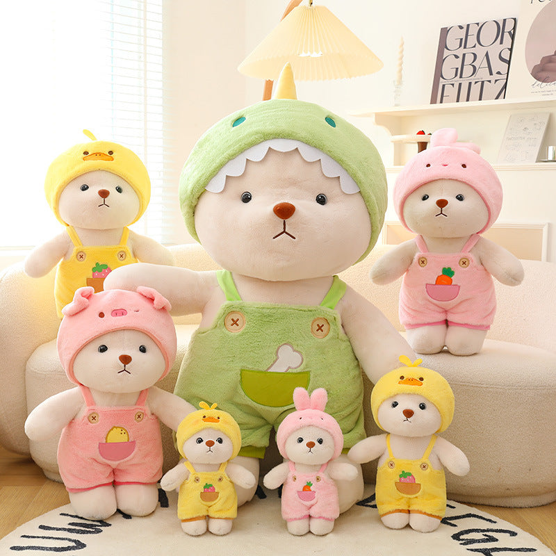 Série d'ours habillés Cadeau d'anniversaire pour enfants Peluche mignonne