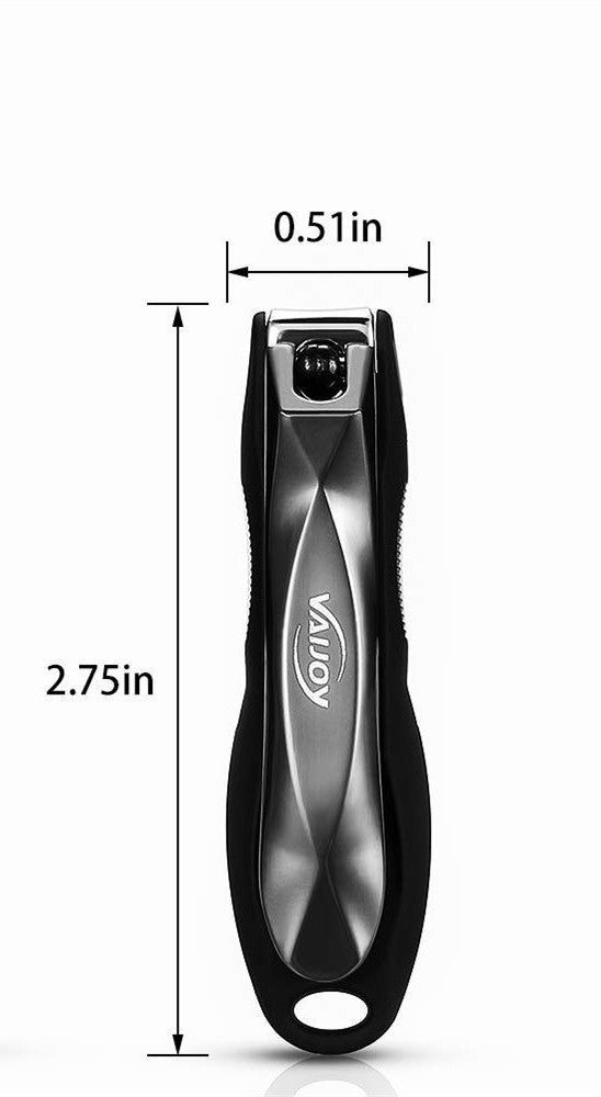 Ensemble de coupe-ongles en acier inoxydable avec grands ciseaux à ongles anti-éclaboussures