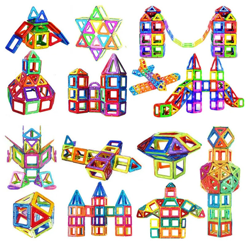 Blocs de construction magnétiques DIY Jouets magnétiques pour enfants Ensemble de construction pour designers Cadeaux pour enfants Jouets