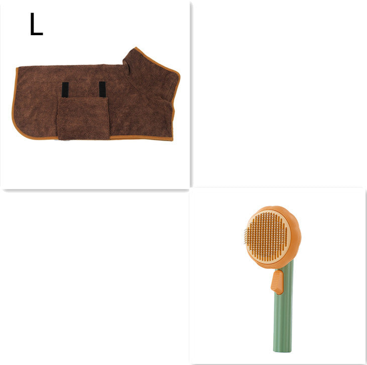 Nouvelle brosse pour chat à poils, vente chaude, peigne en acier inoxydable à main, auto-nettoyant, boucleur pour l'élimination des poils.