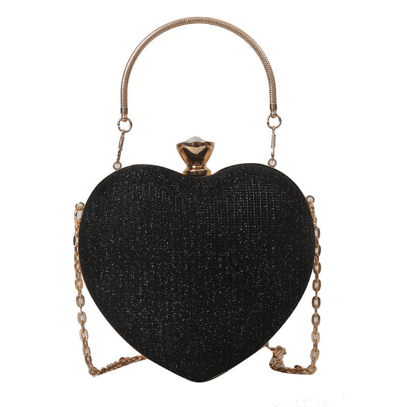 Sac de banquet Love Chain Shoulder Crossbody Handbag Tenue de Saint-Valentin