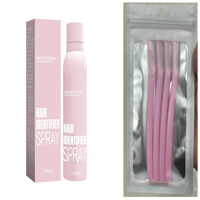 Hair identifier spray for facial shaving, dermaplaner moisturizing spray for skin care when shaving facial.