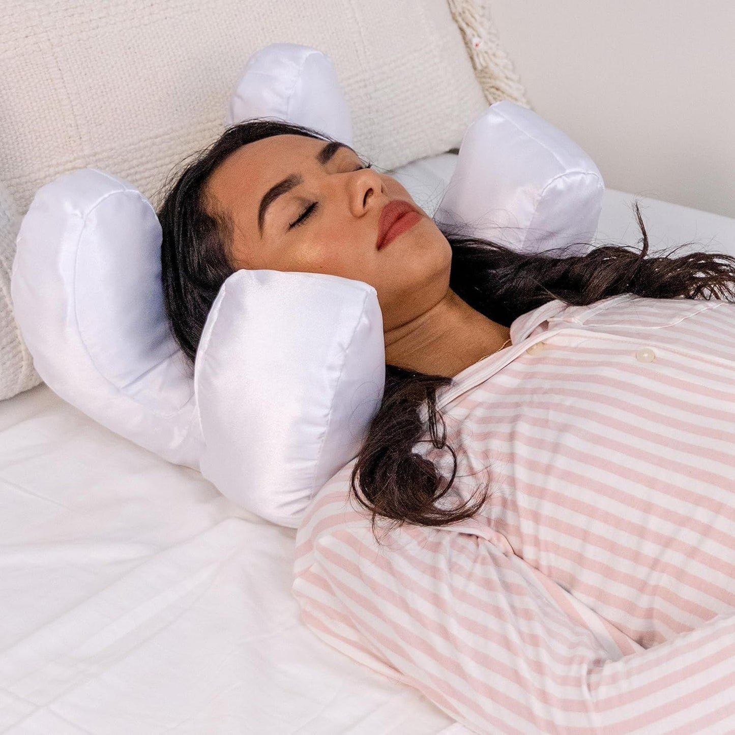 Oreiller de massage pour dormir sur le côté, oreiller de beauté pour dormir sur le côté, oreiller de massage anti-rides pour dormir sur le côté