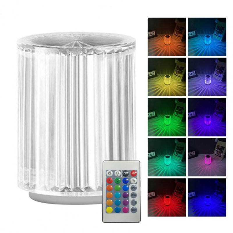 Lampe en cristal, lampe de table, atmosphère, ligne créative, petite lampe de nuit, lumières LED.