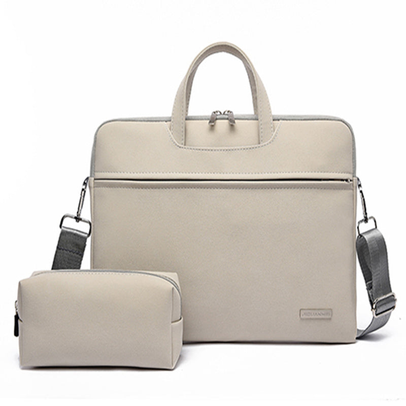 Sac en cuir PU pour femmes, étui de transport pour ordinateur portable, mallette pour Macbook Air 13,3 14 15,6 pouces, sacs à main pour hommes, sac à épaule pour souris.